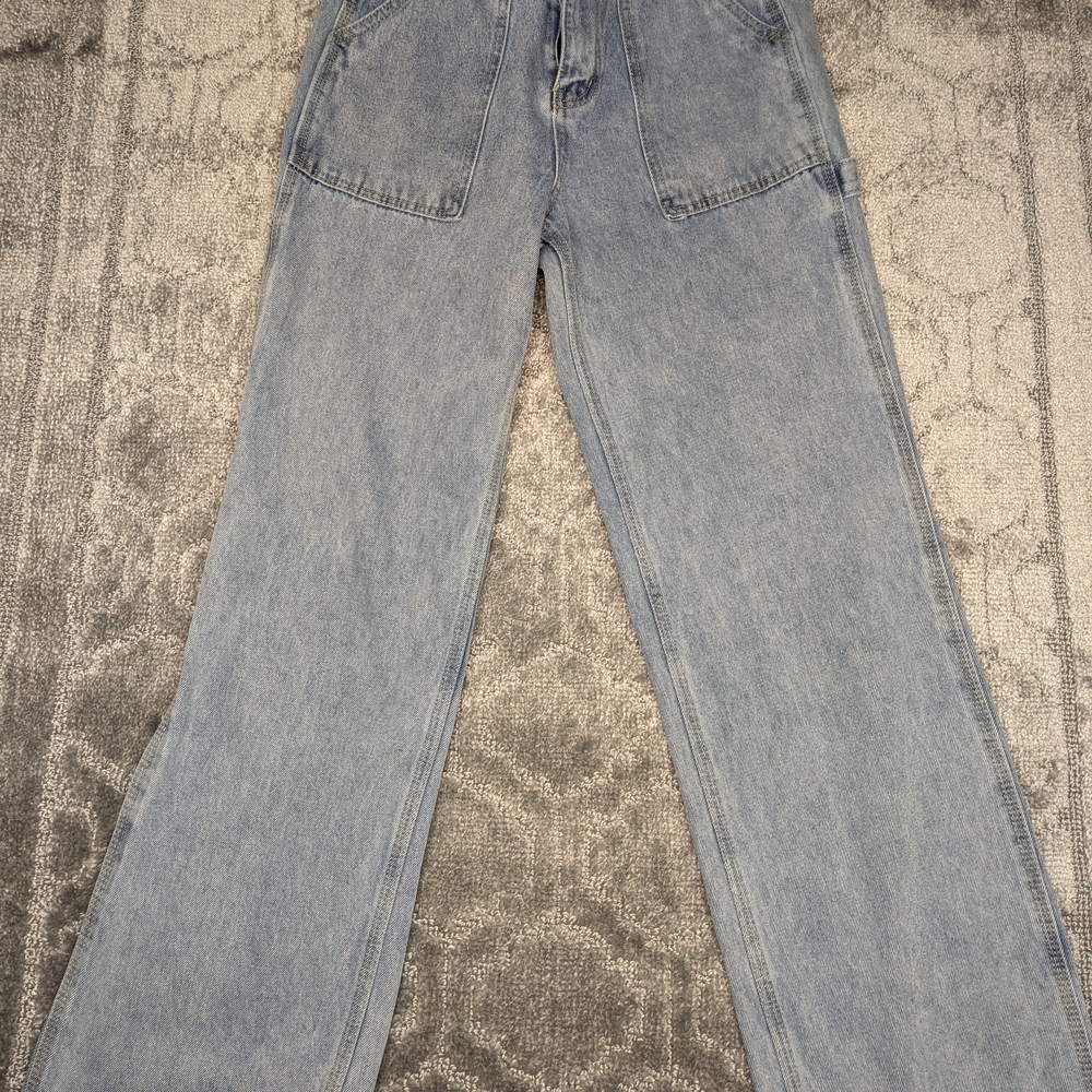 Stylish Light Blue Flare Jeans